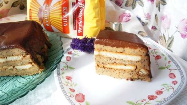 Кусочек этого десерта, который дети мои назвали не иначе как торт!