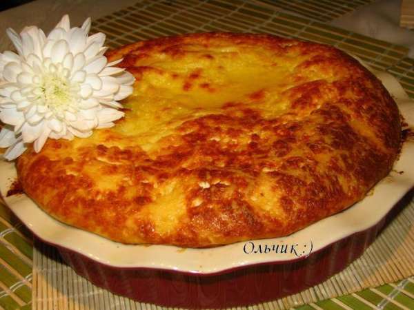 Вот такой он пышненький сразу из духовки!