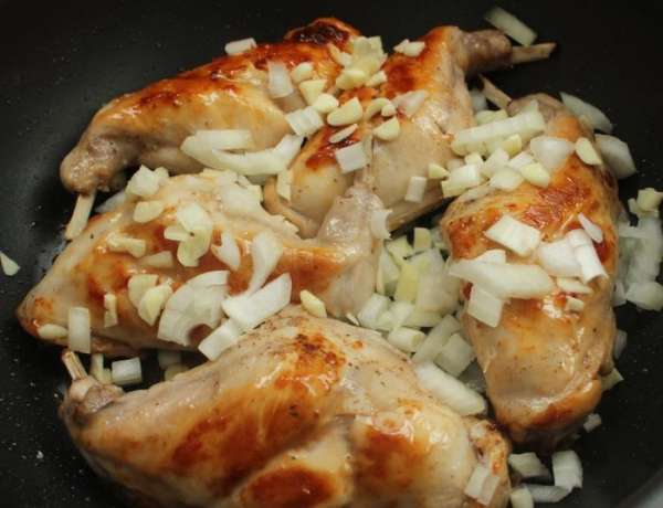 Посыпать мясо...