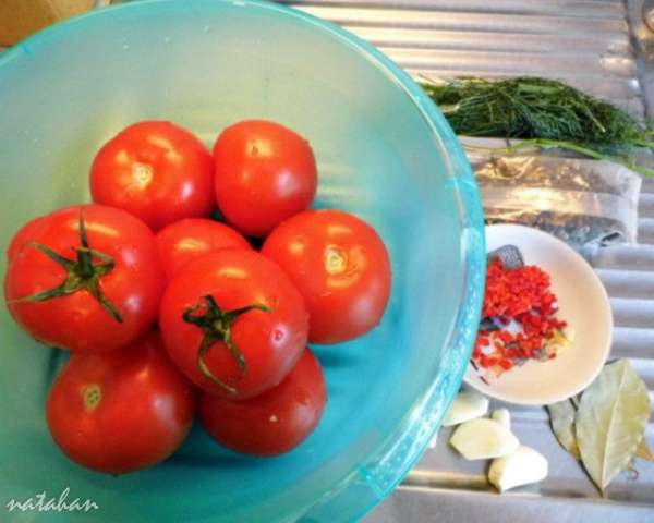 На дно кастрюли выложить половину зелени, чеснок, острый перец, лавровый лист, смесь перцев-горошков. На дно кастрюли выложить половину зелени, чеснок, острый перец, лавровый лист, смесь перцев-горошков.