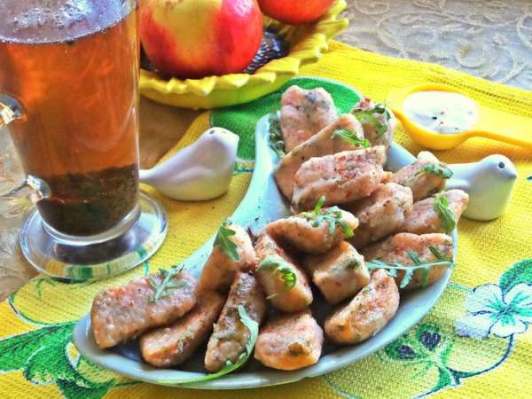Вкусно запивать крепким чаем.