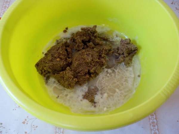 Добавляем измельченную чечевицу. 