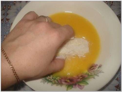 Затем снова в яйце. Затем снова в яйце.