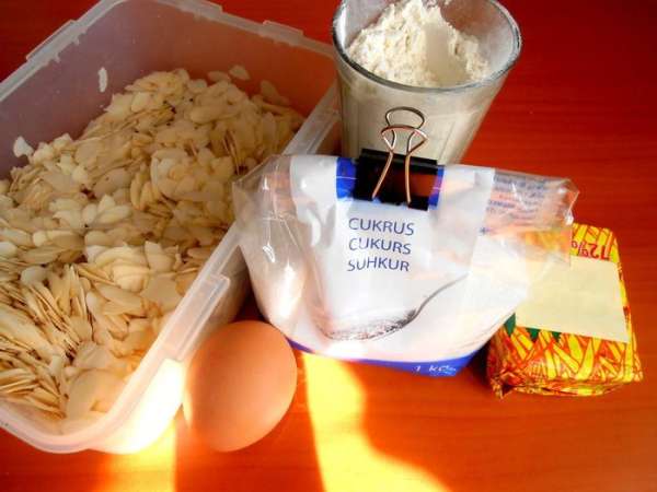 Продукты для теста...
