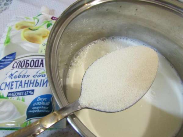 Приготовить крем. Сварить манную кашу. Дать остыть. Приготовить крем. Сварить манную кашу. Дать остыть.