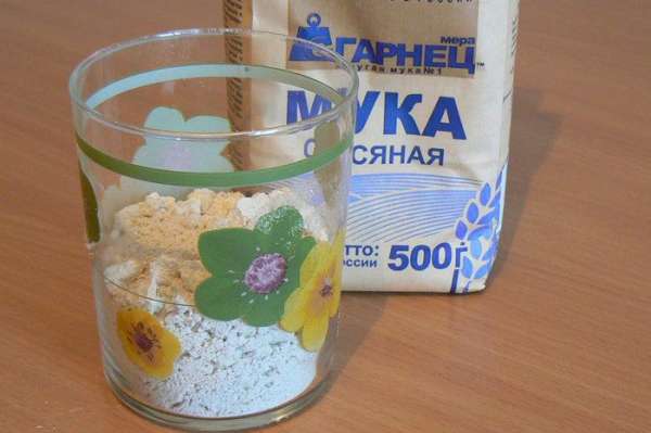 отмерить овсяной муки