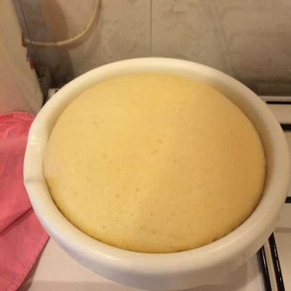 Тесто должно увеличиться в 2 раза.