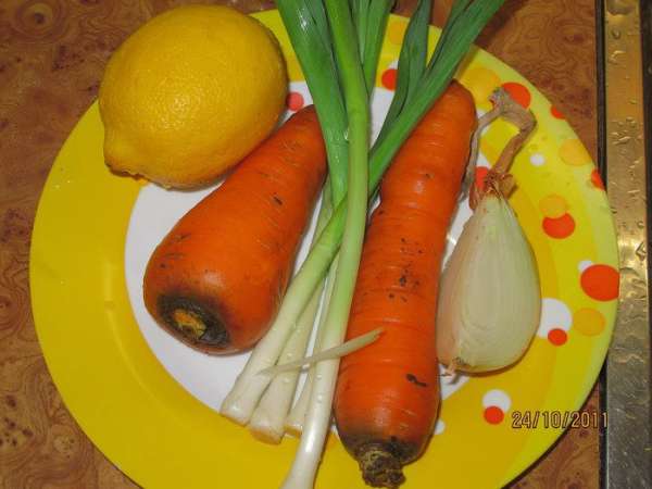 Вот наши продукты для гарнира.