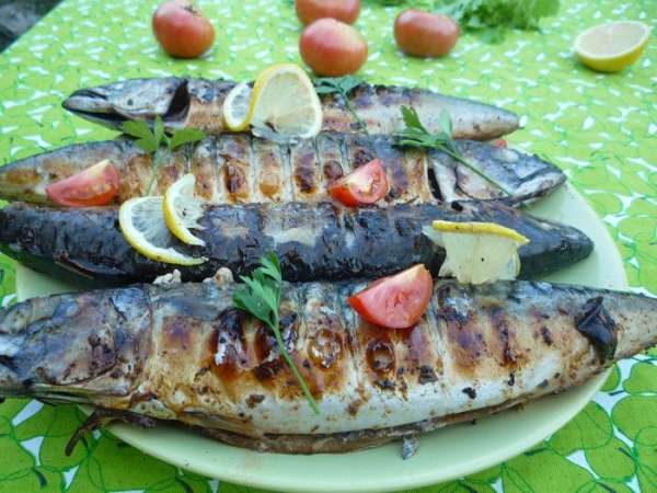 Вот и все, ароматная и румяная скумбрия готова, можно подавать!!!