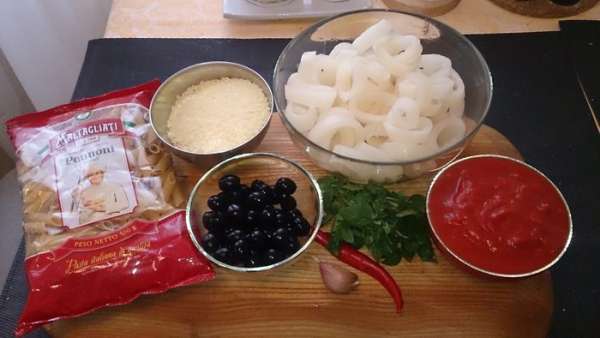 Исходные продукты.