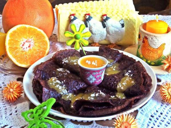 Очень вкусно дополняет курд шоколадный вкус блинчиков! Очень вкусно дополняет курд шоколадный вкус блинчиков!