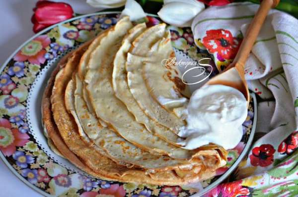 Готовые блинчики промажьте сливочным маслом. Приятного Вам аппетита и вкусной Масленицы! Готовые блинчики промажьте сливочным маслом. Приятного Вам аппетита и вкусной Масленицы!