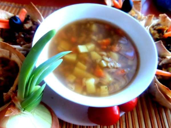 Вкусный ароматный суп готов! Если не поститесь,то добавьте сметанку))) Вкусный ароматный суп готов! Если не поститесь,то добавьте сметанку)))