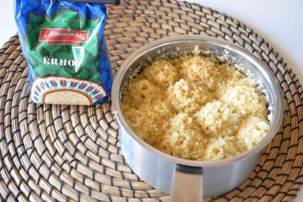 Отварить киноа ТМ «Националь» согласно инструкции на упаковке. Отварить киноа ТМ «Националь» согласно инструкции на упаковке.