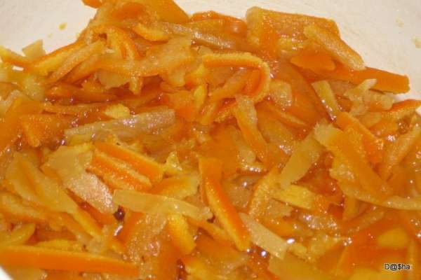 Кусочки кожуры становятся почти полностью прозрачные
Кусочки кожуры становятся почти полностью прозрачные