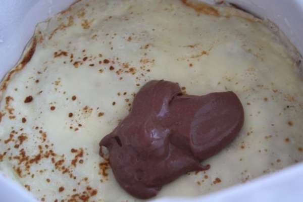 Сверху кладем весь наш мусс